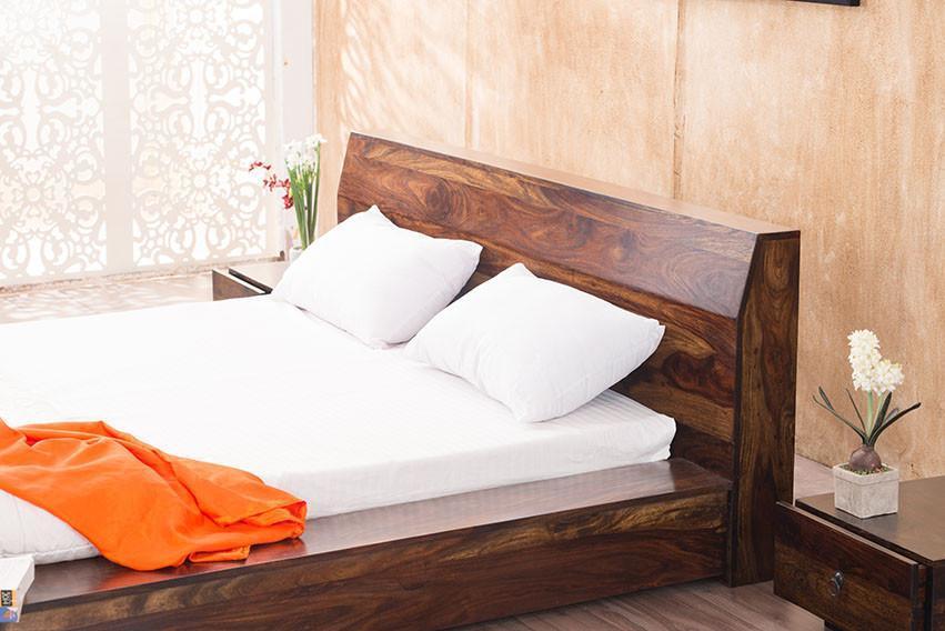Handmade Solid Wood Platform Bed