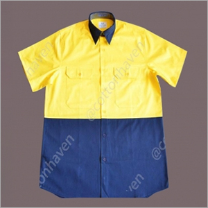 हाई-विज़िबल 2 टन कॉटन शर्ट