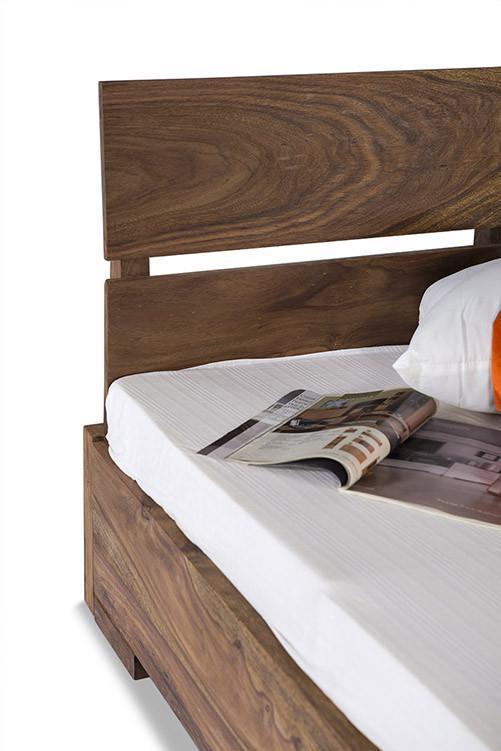 Solid Wooden Bed - King Size 205x189x80 Cm | Handmade Artwork, Modern Design, Assembly By Carpenter, Avi Art And Crafts