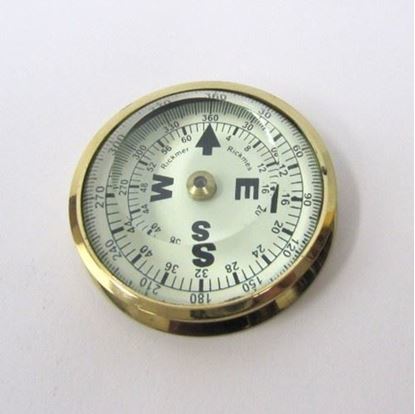 Solid Brass Folding Compass Clock