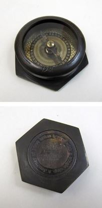Solid Brass Pocket Compass With Mechanical Calendar