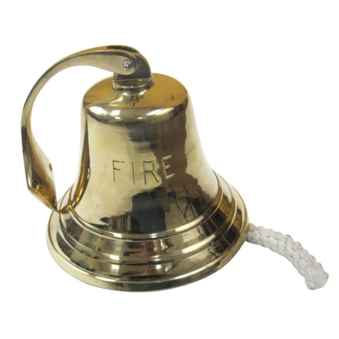 Solid Brass Ships Bracket Bell Engraved