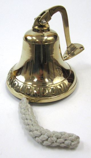 Solid Brass Ships Bracket Bell Engraved