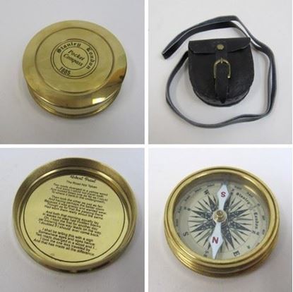 Golden Dalvey Compass - Solid Brass, Small Size, Golden Color - Hand-built Elegant Design With Nautical Theme, Great For Outdoor Adventures