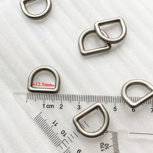Zinc Alloy D Ring - 12.5mm Size, Eco-Friendly and Fashionable Design for Bags and Accessories
