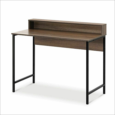 Student Desk - Stainless Steel, Heat Resistant Paint Coating, Brown Finish | No Assembly Required, Elegant Design, Comfortable Indoor Use