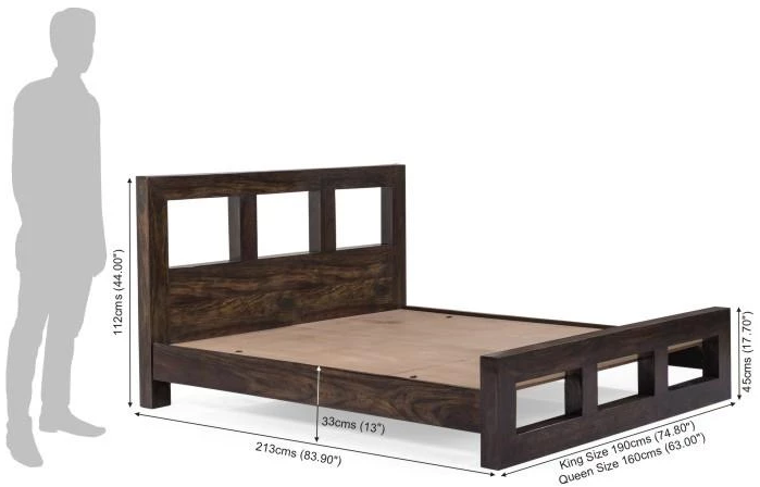 Handmade Solid Wooden Bed Prome