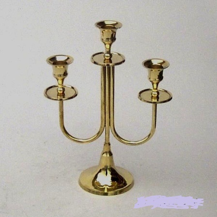 Brass Candle Stand - Polished Finish, Handmade Craftsmanship, Modern Arts Design | Ideal For Home Decoration, Birthday Gift, Business Gift