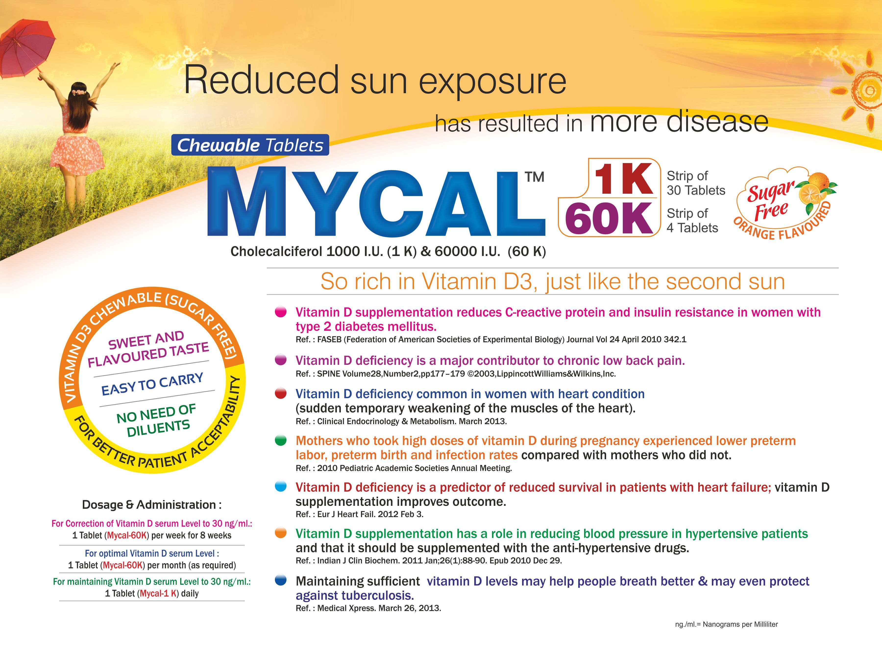 Cholecalciferol( Vit-d3 ) 60.000 I.u Mouth Dissolving Tablet Health Supplements