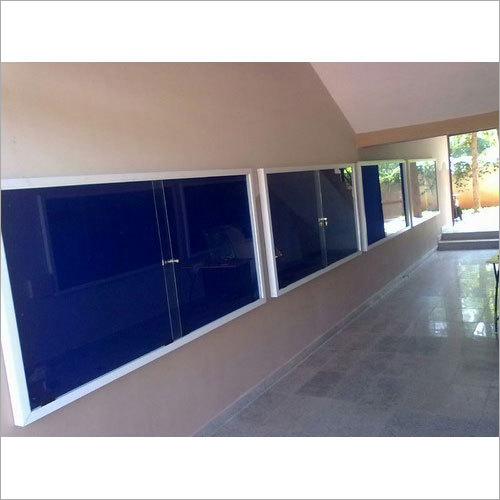 Fine Finish Sliding Glass Cover Display Board