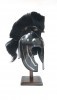 Roman Helmet - High Quality Mild Steel, Medium Size, Silver Finish, Classic Design With Plume