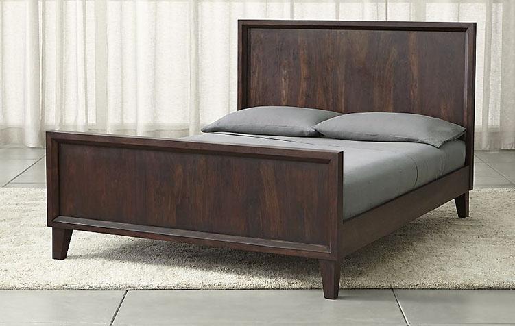 Solid Wood Bed Standard Indoor Furniture