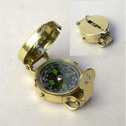 Military Compass Elite Model Polished Brass
