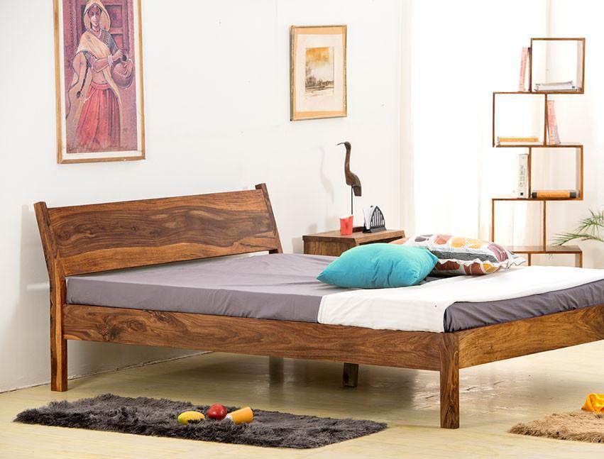 Solid Wooden Bed Homely Indoor Furniture