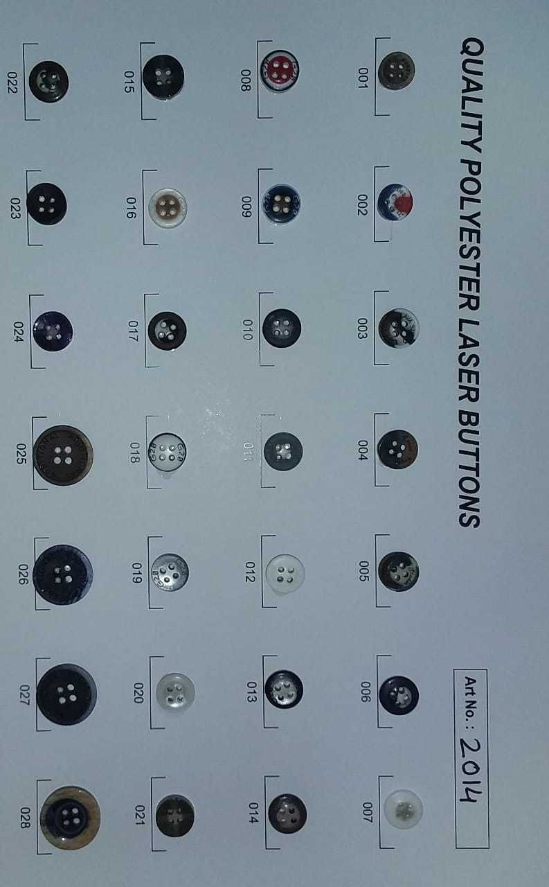 Fancy Shirt Buttons Laser - Polyester Material, Customizable Size & Color | Tailored Logo Design By Garment Manufacturers