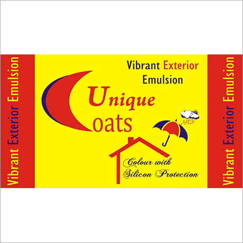 Vibrant Exterior Emulsion Paint Application: Commercial