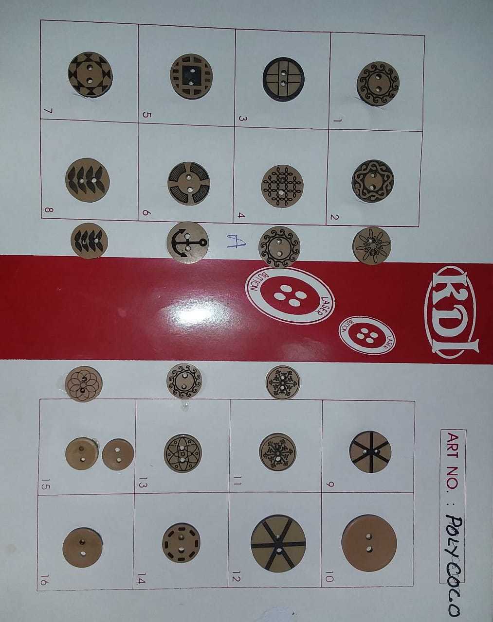 Imitation Coconut Buttons - Selected Polyester Material, Lightweight Design | Seamless Finish, Perfect Diameter, Ideal Size & Shape Holes