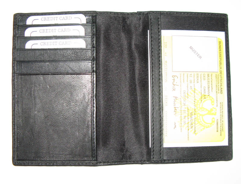 Multi Genuine Leather Cheque Holder