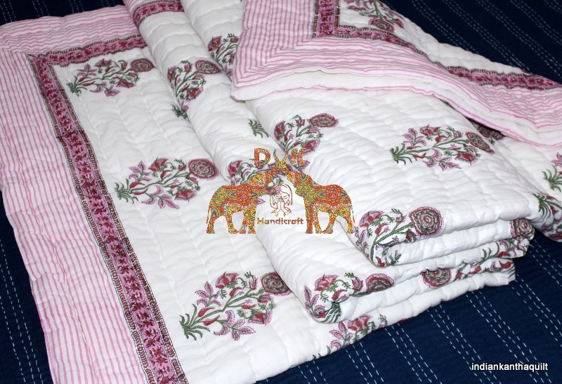 100% Cotton Block Printed Jaipuri Razai