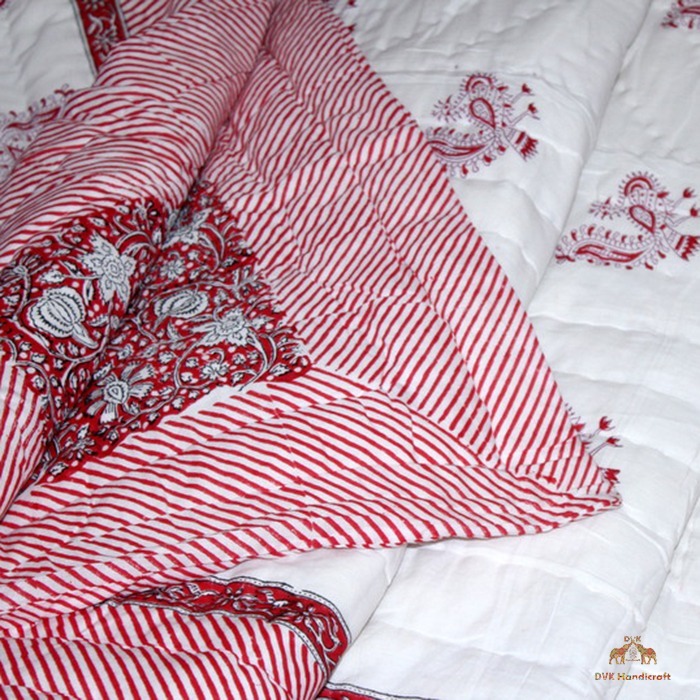 100% Cotton Block Printed Jaipuri Razai
