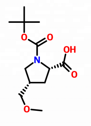 (2s,4s)-1-(tert-butoxycarbonyl)-4-(methoxymethyl)pyrrolidine-2-carboxylic Acid Cas No.1378388-16-9 Cas No: 1378388-16-9
