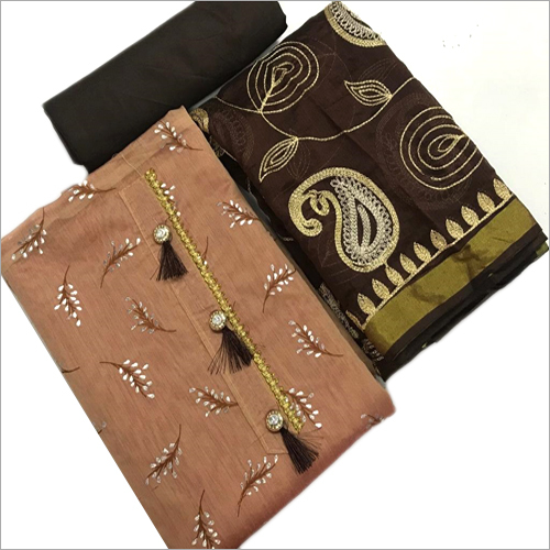 Available In All Colors Unstitched Fancy Salwar Suit