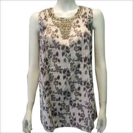 कॉटन प्रिंटेड टॉप