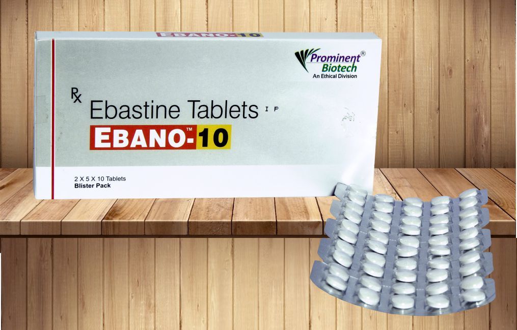 Ebastine Tablets - 10 Mg & 20 Mg, Allergy Relief For Seasonal And Perennial Rhinitis, Suitable For Adults And Teenagers