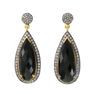 Moonstone Hot Handmade Beautiful 925 Sterling Silver Gold Plated Black Oxidized Earring