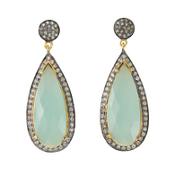 Moonstone Hot Handmade Beautiful 925 Sterling Silver Gold Plated Black Oxidized Earring