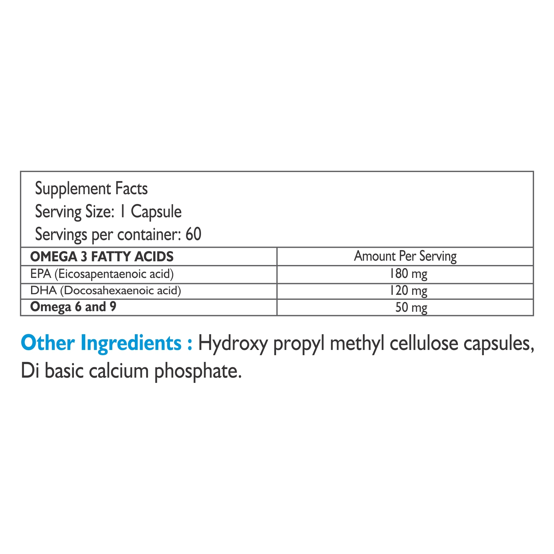 Omega3 Capsules Efficacy: Promote Healthy & Growth