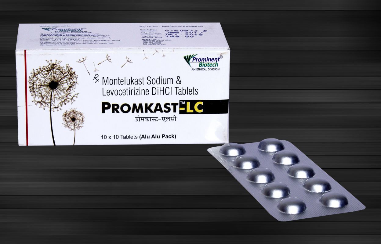Levocetirizine & Montelukast - 5 Mg & 10 Mg Dispersible Tablets | Improve Breathing Disorders, Recommended For Asthma & Allergies, Suitable For Adults & Aged Individuals