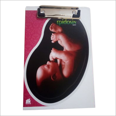 Writing Pad - Plastic A4 Red | 50 Smooth Pages with Clip Binding and High Ink Absorption