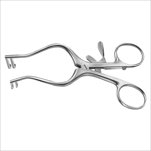 Wullstein Retractor - Stainless Steel, 10.5cm Size | Dual Pronged Raked Ends, Locking Mechanism, Ergonomic Design for Reduced Physician Fatigue