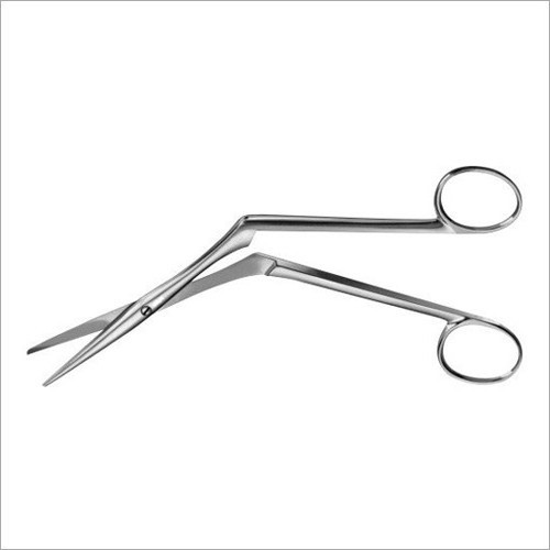 Heymann Scissor - Stainless Steel, 175mm Length with Curved Blades | Designed for Nasal Turbinate Procedures, Blunted Tips for Minimal Damage