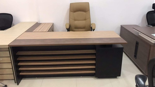 Office Tables - High Grade Wood, Various Shapes & Sizes | Contemporary Design, Machine Made, Smooth Cut-Edges, Scratch & Termite Resistant