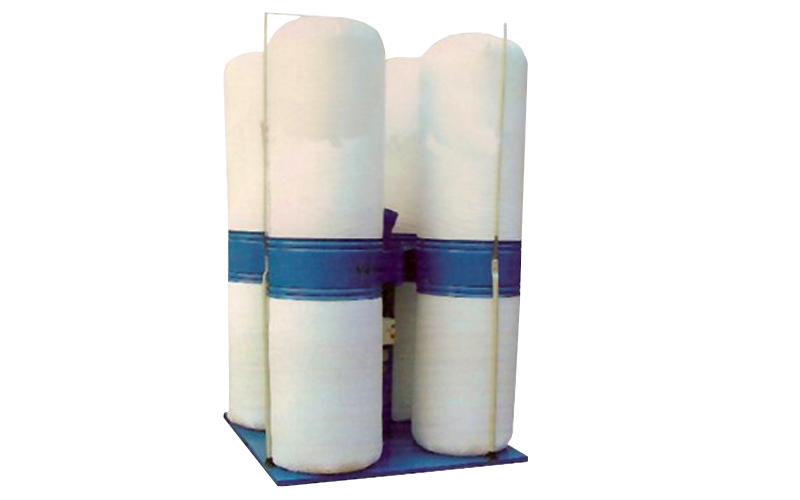 Dust Collector - 2500 M3/h Air Delivery, 3 Kw Motor Power, Blue Color, 68 Kg Weight, Dual Dust Collector Bags, 4" X 3" Inlet Size