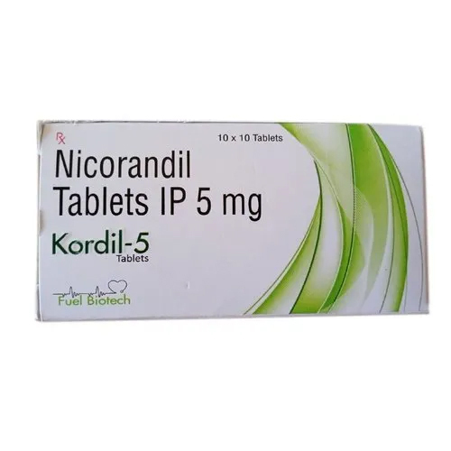 5 मिलीग्राम निकोरंडिल टैबलेट आईपी ग्रेड: मेडिकल ग्रेड