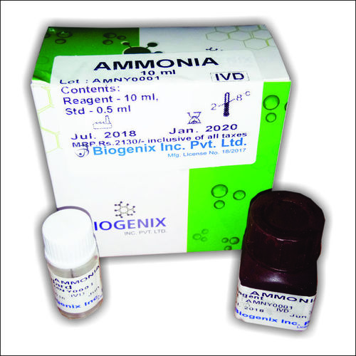 Ammonia Liquid - 99.9% Purity, 10 ml Bottle | Chemical Reagent for In Vitro Diagnostic Testing, 2-Year Expiry, Standard 0.5 ml