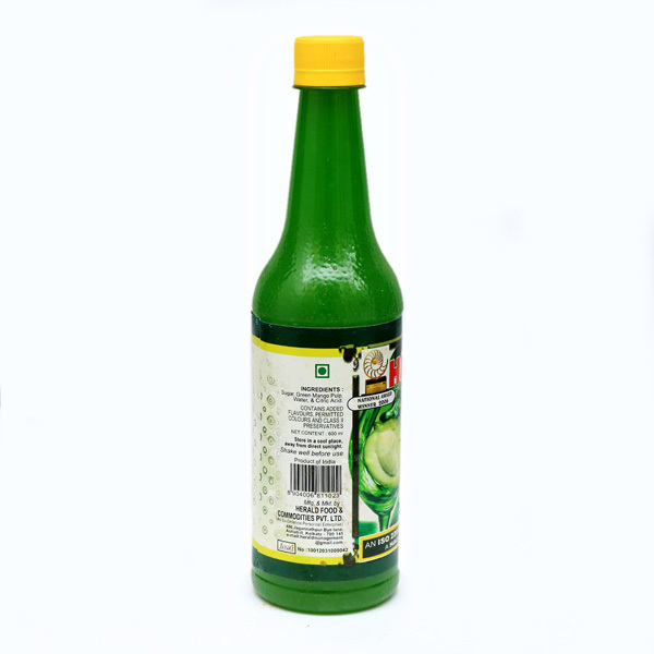 Green Mango Squash - Plastic Bottle, Sweet Taste | Contains Green Mango Pulp, Perfect Refreshing Beverage For Hot Summers