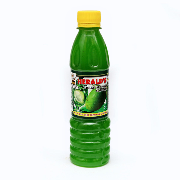 Green Mango Squash - Plastic Bottle, Sweet Taste | Contains Green Mango Pulp, Perfect Refreshing Beverage For Hot Summers