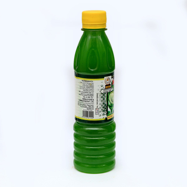 Green Mango Squash - Plastic Bottle, Sweet Taste | Contains Green Mango Pulp, Perfect Refreshing Beverage For Hot Summers