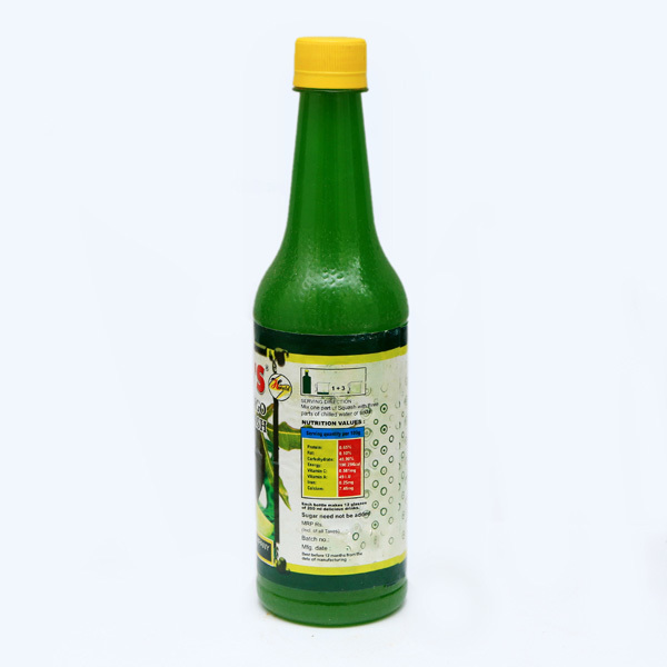 Green Mango Squash - Plastic Bottle, Sweet Taste | Contains Green Mango Pulp, Perfect Refreshing Beverage For Hot Summers