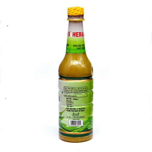 Green Chilli Sauce - Food Grade, Hot And Spicy Flavor | Glass & Plastic Bottles, Made With Fresh Green Chillies, Ideal For Indian Cuisine And Snacks
