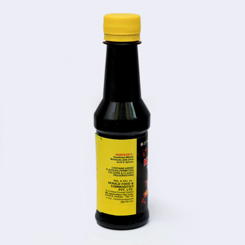 Soyabean Sauce - Food Grade, Semi Liquid, Salty Flavor | Vegetarian, Made With Quality Ingredients, Packaged In Plastic Bottle