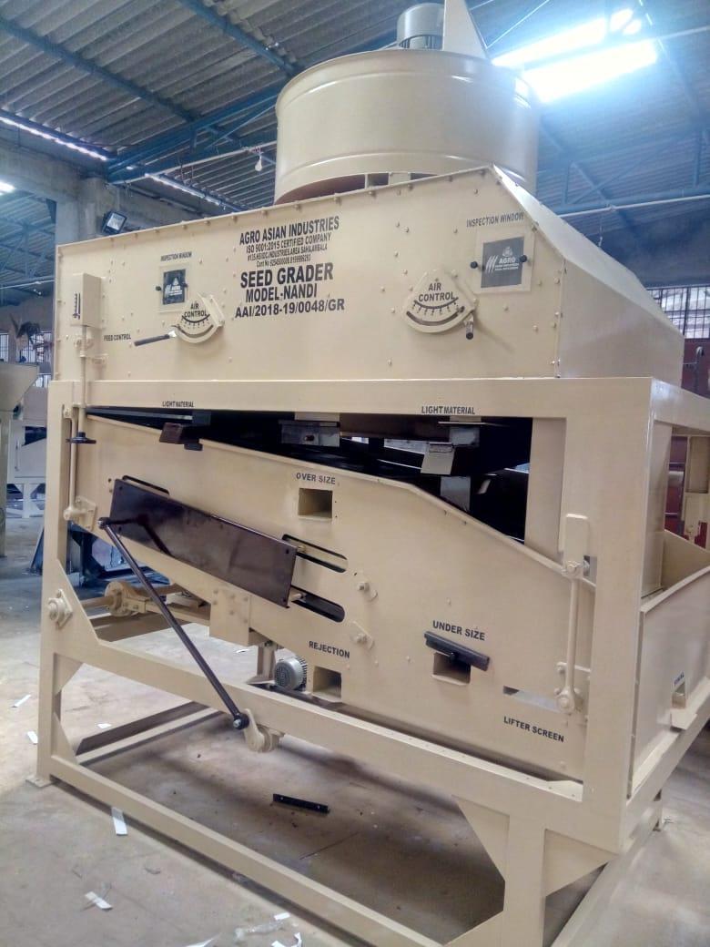 Bazra Cleaning Machine - Mild Steel, 440v, 7.5hp | Automatic, Computerized, Frequency Speed Control, 5l Capacity, 1-year Warranty