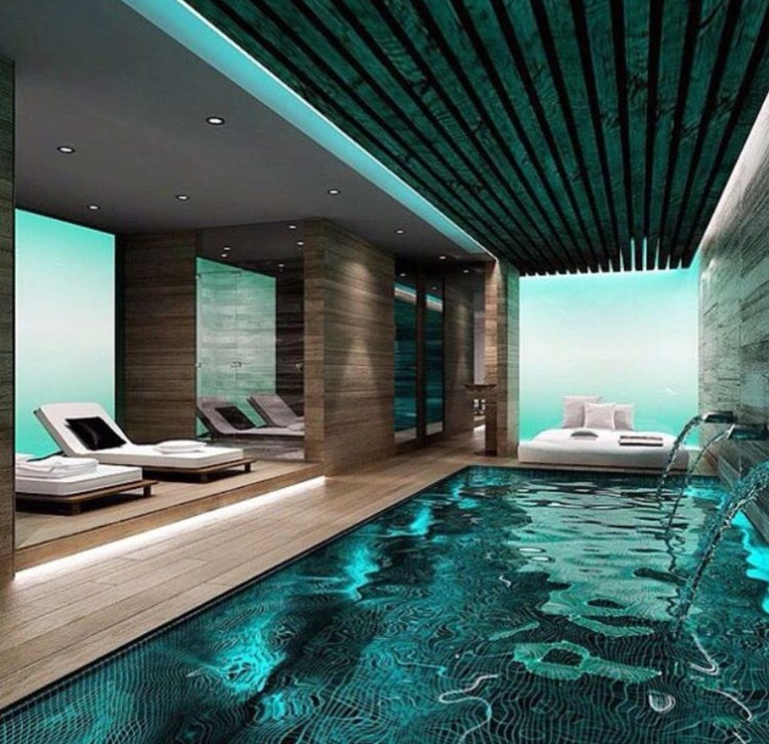 Indoor Swimming Pool - Concrete & Tile, Variable Dimensions & Water Capacity | Sand Filtration, Electric Heating, Indoor Residential Recreation