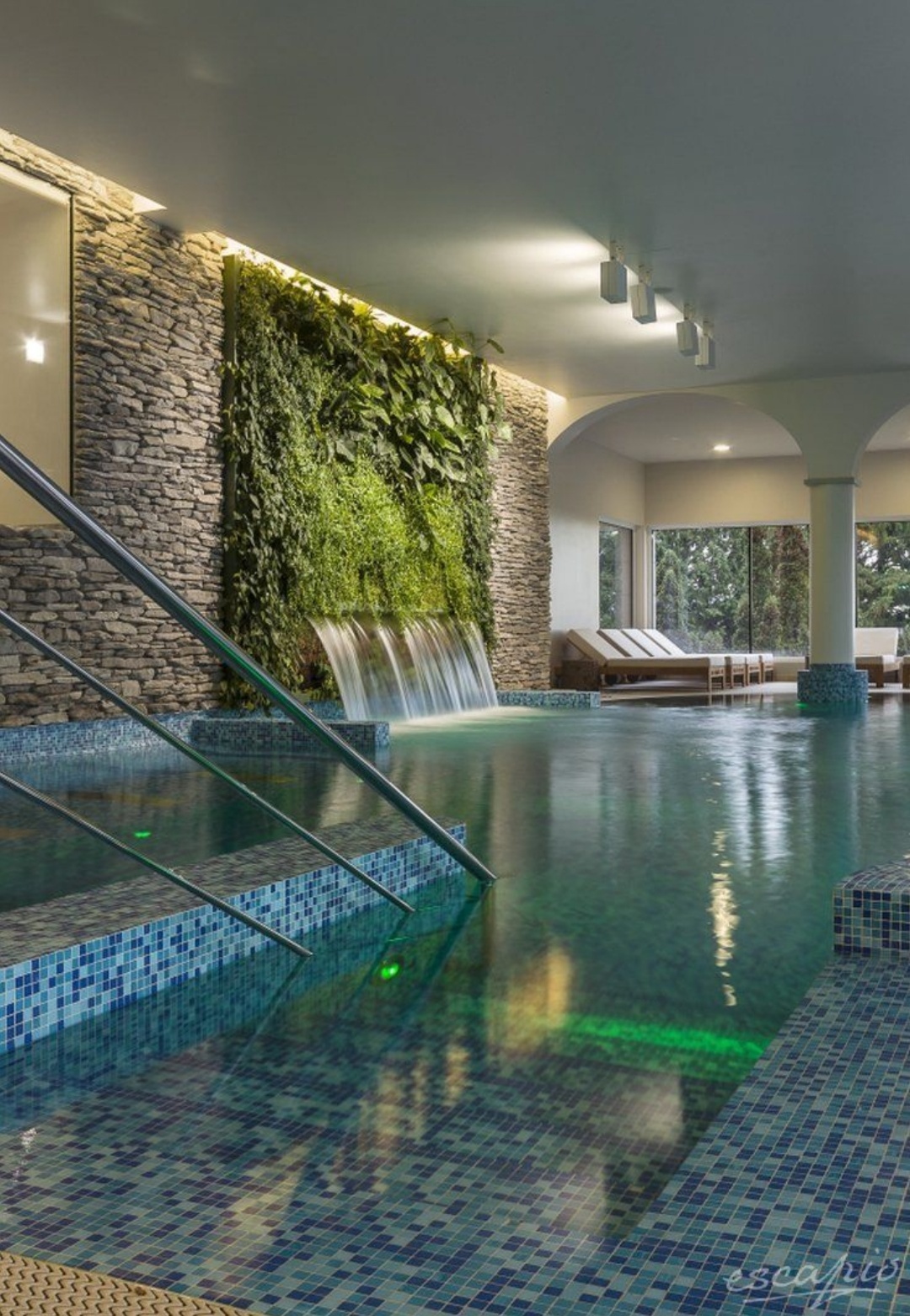 Indoor Swimming Pool - Concrete & Tile, Variable Dimensions & Water Capacity | Sand Filtration, Electric Heating, Indoor Residential Recreation