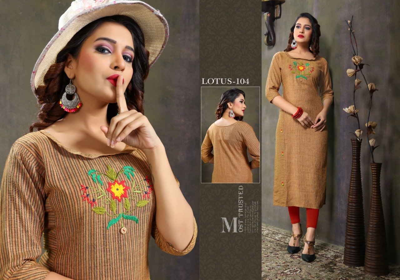 Available In Six Colours Latest Linen Kurti
