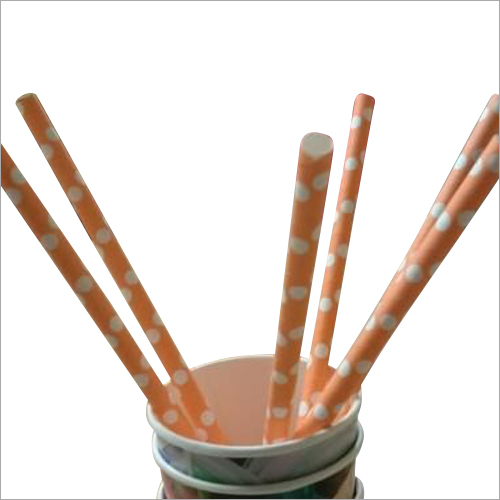Available In Diffeent Color Printed Paper Straw